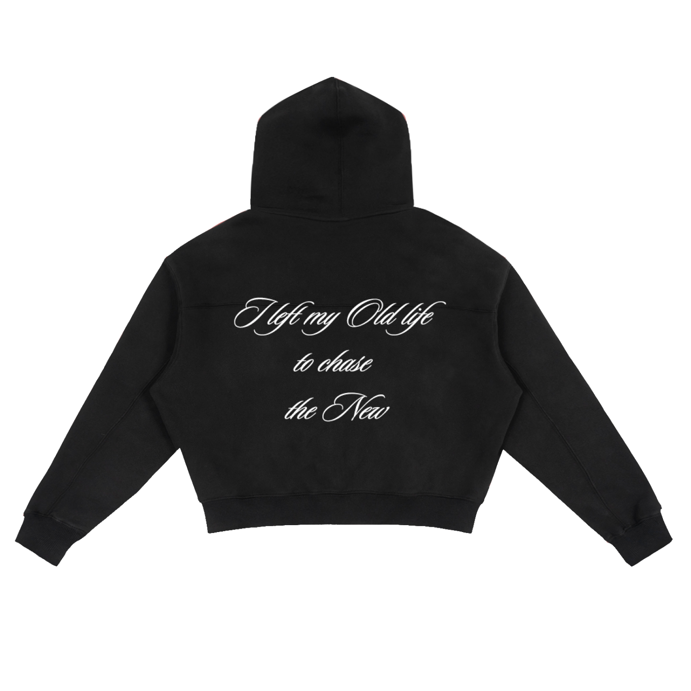 ‘CHASE THE NEW’ BLACK ZIP-UP