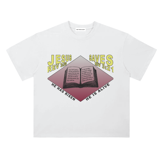 'JESUS SAVES' TEE